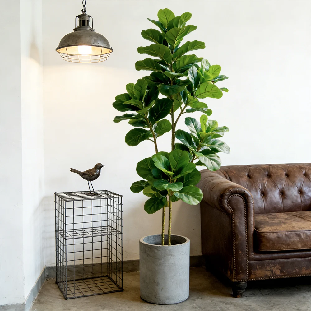 شجرة تين صناعية بطول 64/122 سم - مراجعة Ficus Lyrata Tree وسعره