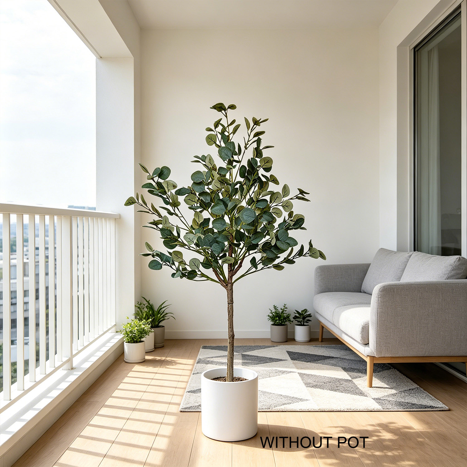 نبات أوكالبتوس صناعي بطول 140  - مراجعة Ficus Lyrata Tree وسعره