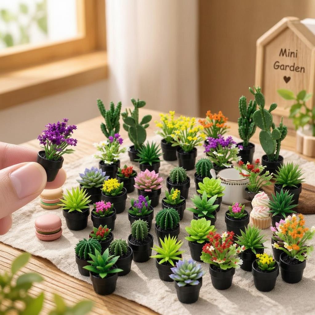 8 قطع من النباتات البلاستيكية  - مراجعة Echeveria Succulent وسعره